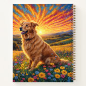 Golden Retriever dog ノートブック (裏面)