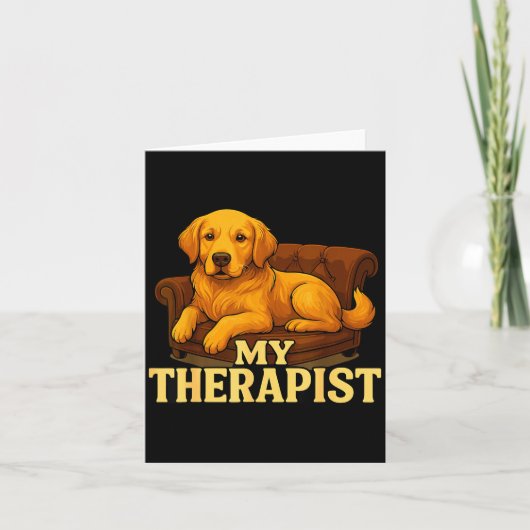 Golden Retriever Dog Clothes For Humans My Therast カード (正面)
