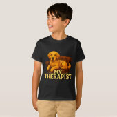 Golden Retriever Dog Clothes For Humans My Therast Tシャツ (正面フル)