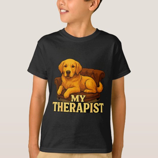 Golden Retriever Dog Clothes For Humans My Therast Tシャツ (正面)