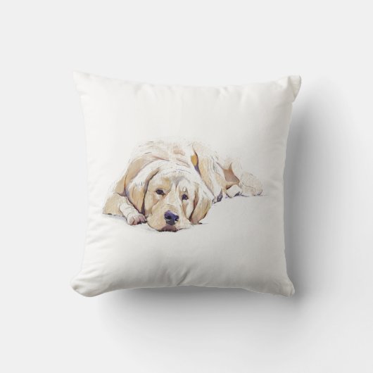 Golden Retriever Dog Cushion - Dog Mom Gift クッション (正面)