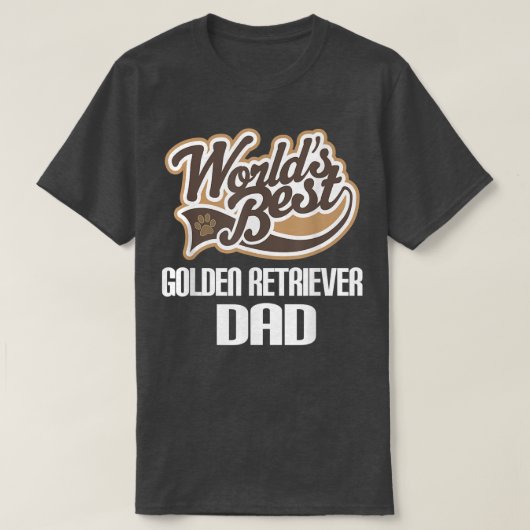 Golden Retriever Dog Dad Pet Gift  Tシャツ (デザイン正面)