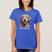Golden Retriever Dog Dad T-Shirt – Customizable Gi Tシャツ (正面)