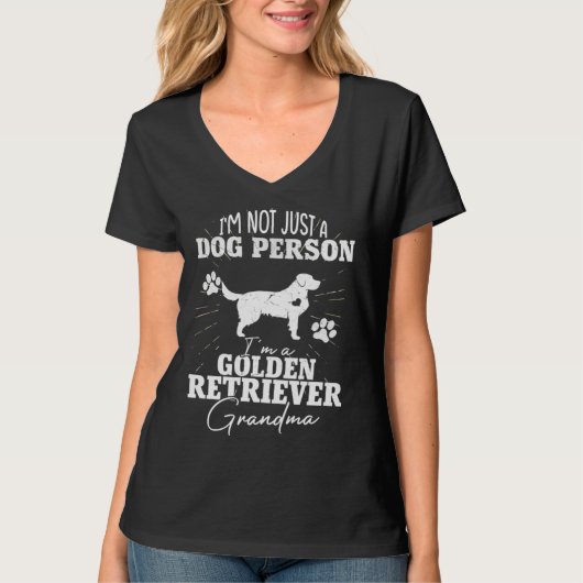 Golden Retriever Dog Grandma  for Women Dog Mother Tシャツ (正面)