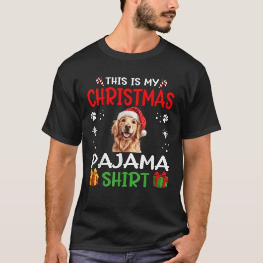 Golden Retriever Dog Nightgown Pajama This is my C Tシャツ (正面)
