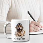 Golden Retriever Dog Pilot Best Friend Cute Pet  コーヒーマグカップ