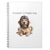 Golden Retriever Dog Pilot Best Friend Cute Pet  ノートブック (正面)