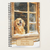 Golden Retriever Dog Undated Appointment Book  プランナー手帳 (正面)