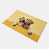 Golden Retriever Doormat Art ドアマット (アングル)