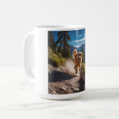 Golden Retriever Elegant Coffee Mug コーヒーマグカップ (正面左)