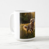 Golden Retriever Elegant Coffee Mug コーヒーマグカップ (正面左)