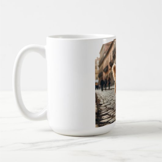Golden Retriever Elegant Coffee Mug コーヒーマグカップ (左)