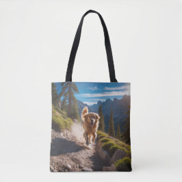 Golden Retriever Elegant Shoulder Tote Bag トートバッグ