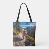 Golden Retriever Elegant Shoulder Tote Bag トートバッグ (裏面)