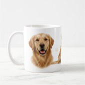 Golden Retriever Full Wrap Mug Design コーヒーマグカップ (左)
