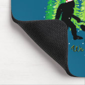 Golden Retriever Funny Bigfoot Christmas Alien Ufo マウスパッド (コーナー)