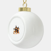 Golden Retriever Ghost Halloween Trick Or Treat Do セラミックボールオーナメント (右)