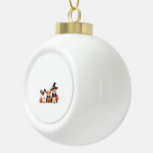 Golden Retriever Ghost Halloween Trick Or Treat Do セラミックボールオーナメント (右)