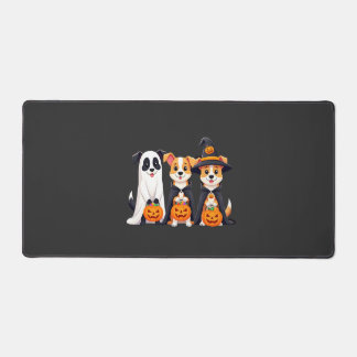 Golden Retriever Ghost Halloween Trick Or Treat Do デスクマット