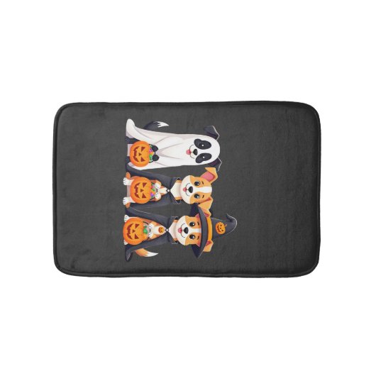 Golden Retriever Ghost Halloween Trick Or Treat Do バスマット (正面)