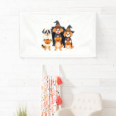 Golden Retriever Ghost Halloween Trick Or Treat Do 横断幕 (インサイチュ)