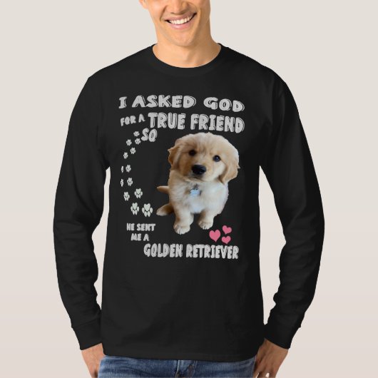 Golden Retriever Golden Retriever Cute Golden Retr Tシャツ (正面)