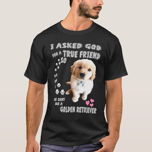 Golden Retriever Golden Retriever Cute Golden Tシャツ (正面)