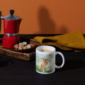 Golden Retriever Golf Watercolor  コーヒーマグカップ