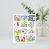 Golden Retriever Greeting Card シーズンカード (スタンド正面)