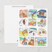 Golden Retriever Greeting Card シーズンカード (正面/裏面)