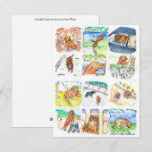 Golden Retriever Greeting Card シーズンカード (正面/裏面)