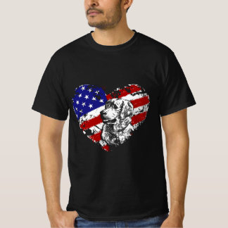 Golden Retriever Heart Tシャツ