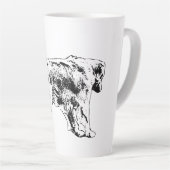 Golden Retriever Holiday Brew カフェラテマグ (右アングル)