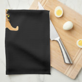 Golden Retriever Holiday Christmas Light Essential キッチンタオル (四つ折り)