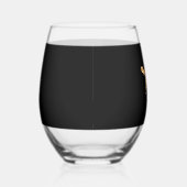 Golden Retriever Holiday Christmas Light Essential ステムなしワイングラス (右)