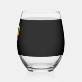 Golden Retriever Holiday Christmas Light Essential ステムなしワイングラス (左)