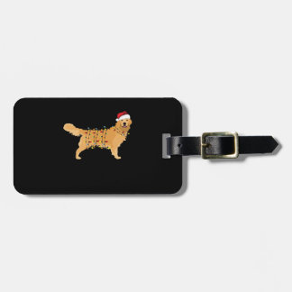 Golden Retriever Holiday Christmas Light Essential ラゲッジタグ