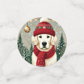 Golden Retriever in Festive Sweater - Cozy Christm コンフェッティ (スモール正面)