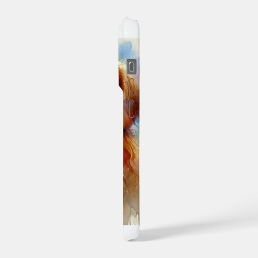 Golden Retriever in Harmony 010924AREF126 - Waterc iPhoneケース (左側面)