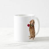 Golden Retriever Love コーヒーマグカップ (正面右)
