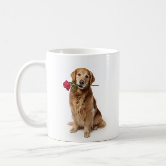 Golden Retriever Love コーヒーマグカップ (左)