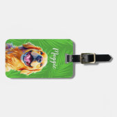 Golden Retriever Luggage Tag ラゲッジタグ (正面横)