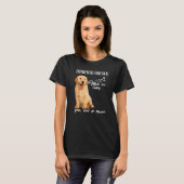 Golden Retriever Make Me Happy You Not So Much Dog Tシャツ (正面フル)