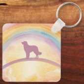 Golden Retriever Memorial Keychain Rainbow Bridge キーホルダー (裏面)