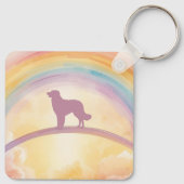Golden Retriever Memorial Keychain Rainbow Bridge キーホルダー (裏面)