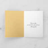 Golden Retriever Missing You カード (内部)