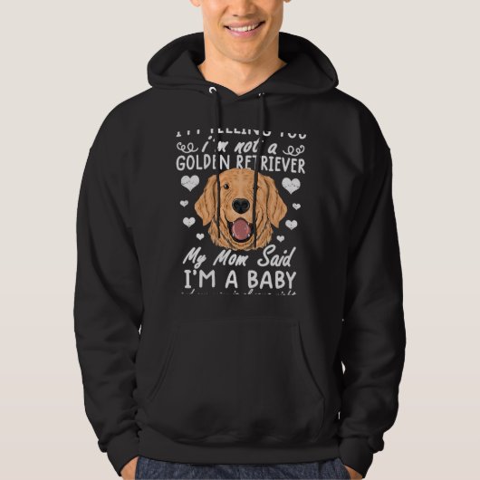 golden retriever mom  for women  golden retriever パーカ (正面)