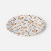 Golden Retriever Mom Pattern ペーパープレート (アングル)