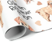 Golden Retriever Mom Pattern ラッピングペーパー (ロールコーナー)
