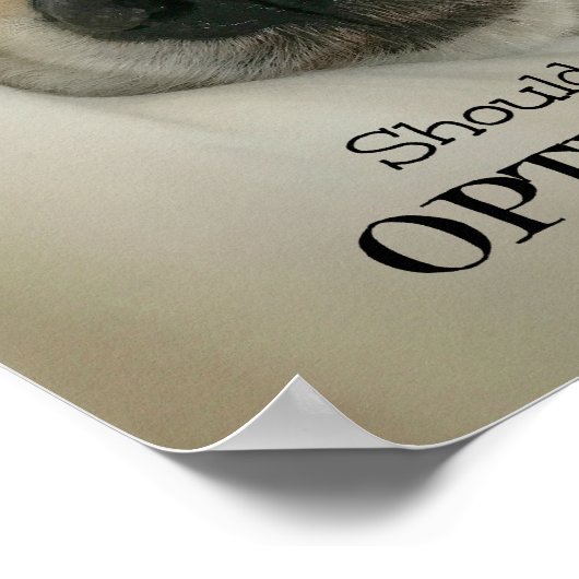 Golden Retriever Mondayおもしろいはオプションである必要がある ポスター (角)